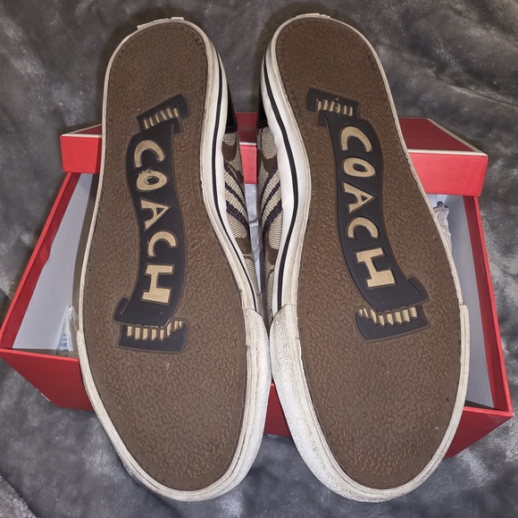 Coach Signature Canvas Sneakers - Picture 3 of 3